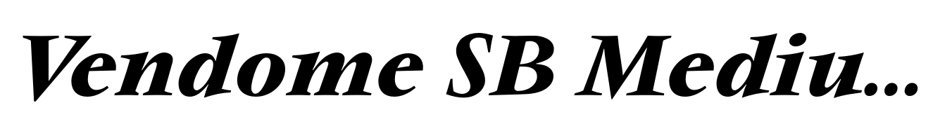 Vendome SB Medium Italic
